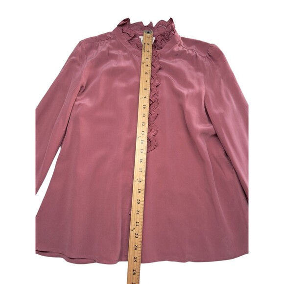 Sezane Pink Ruffle Blouse - Picture 15 of 16